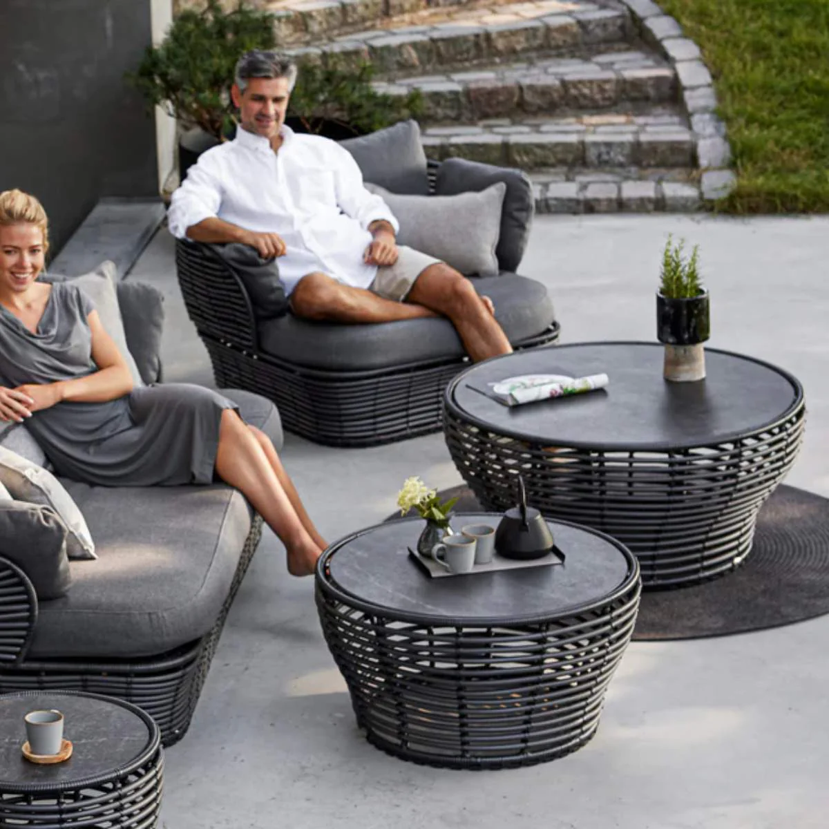 Cane-line Basket Coffee Table, Medium - Image 23