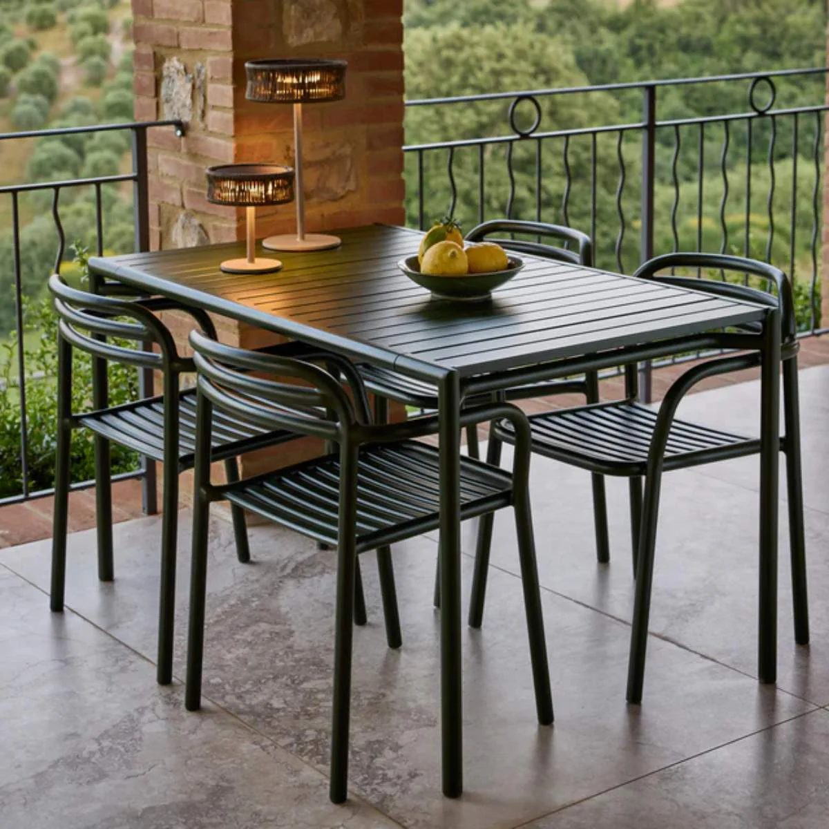 Cane-line Bliss Dining Table Rect. Incl. 4 Bliss Armchairs - Image 4