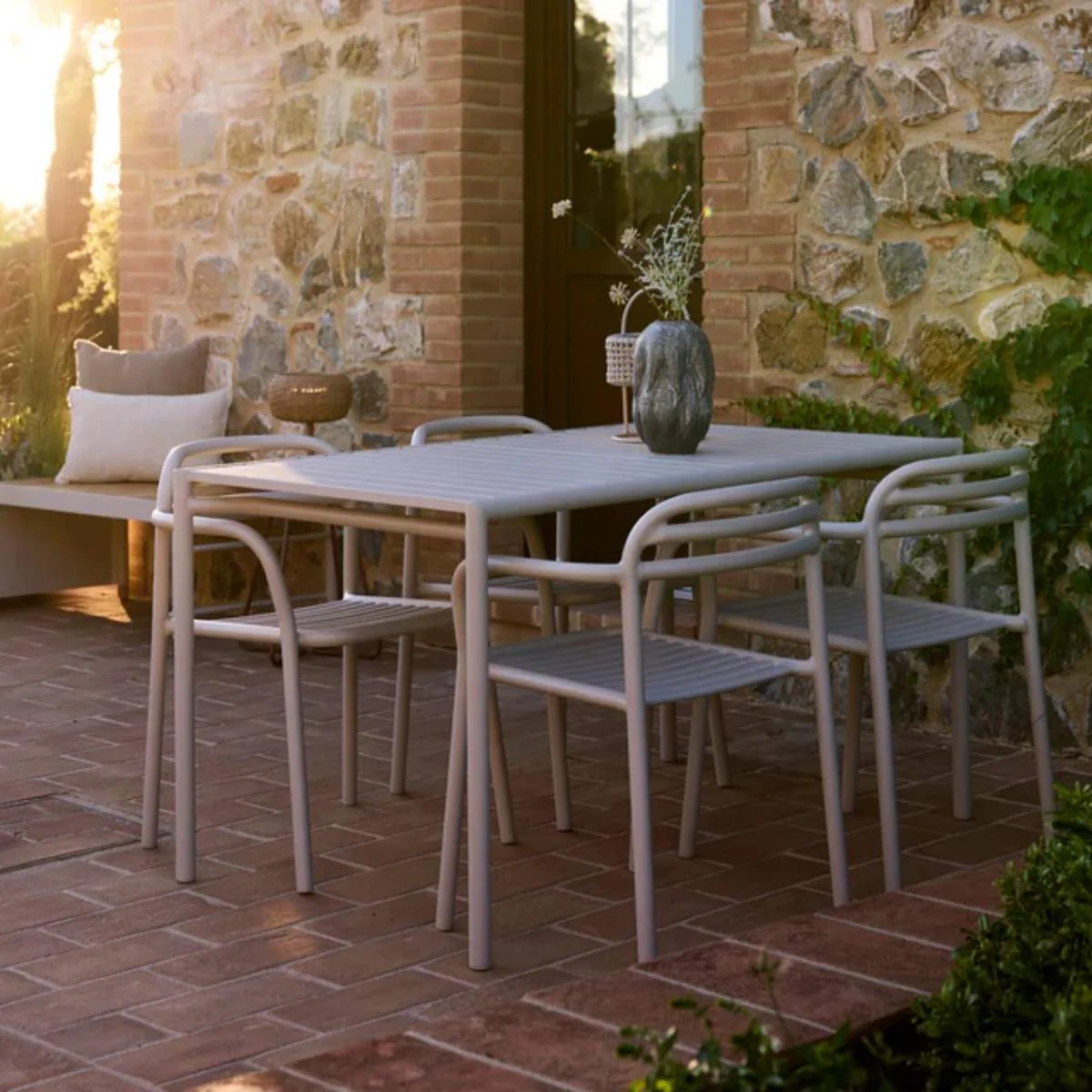 Cane-line Bliss Dining Table Rect. Incl. 4 Bliss Armchairs - Image 12