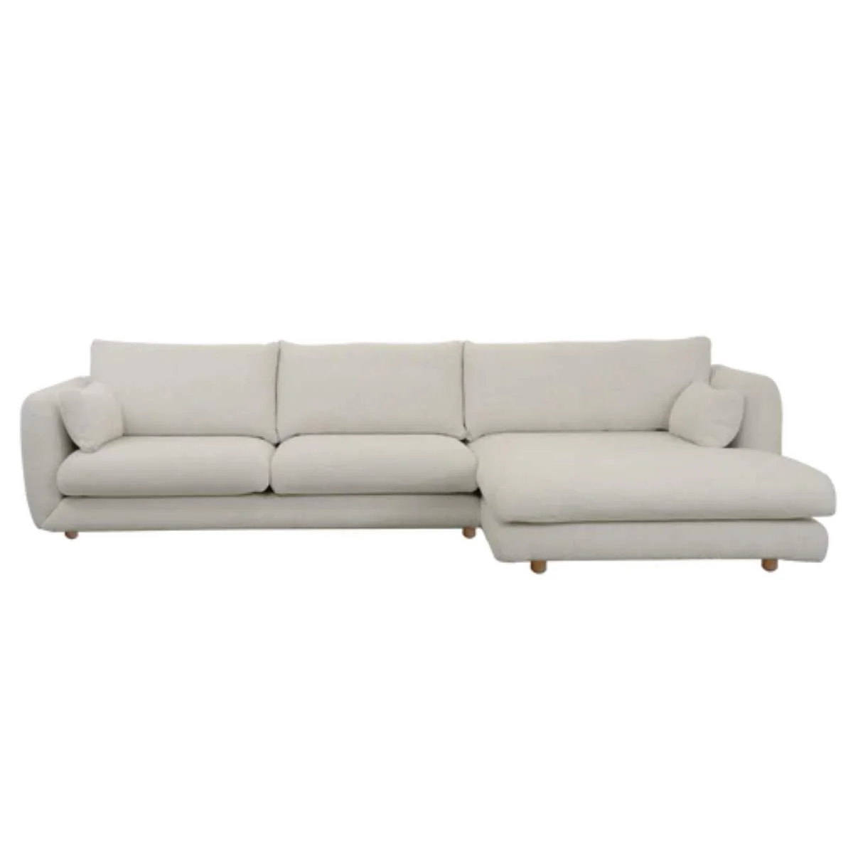 Cane-line Bloom 2-Seater Sofa With Chaise Longue, Left And Teak Legs - Image 5