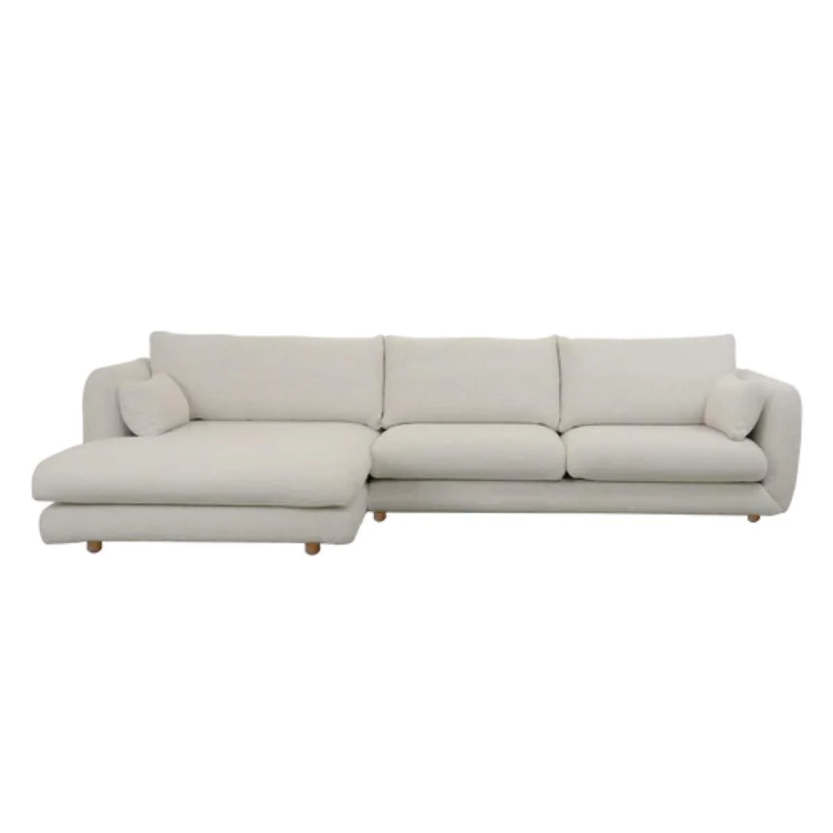 Cane-line Bloom 2-Seater Sofa With Chaise Longue, Right And Teak Legs - Image 4