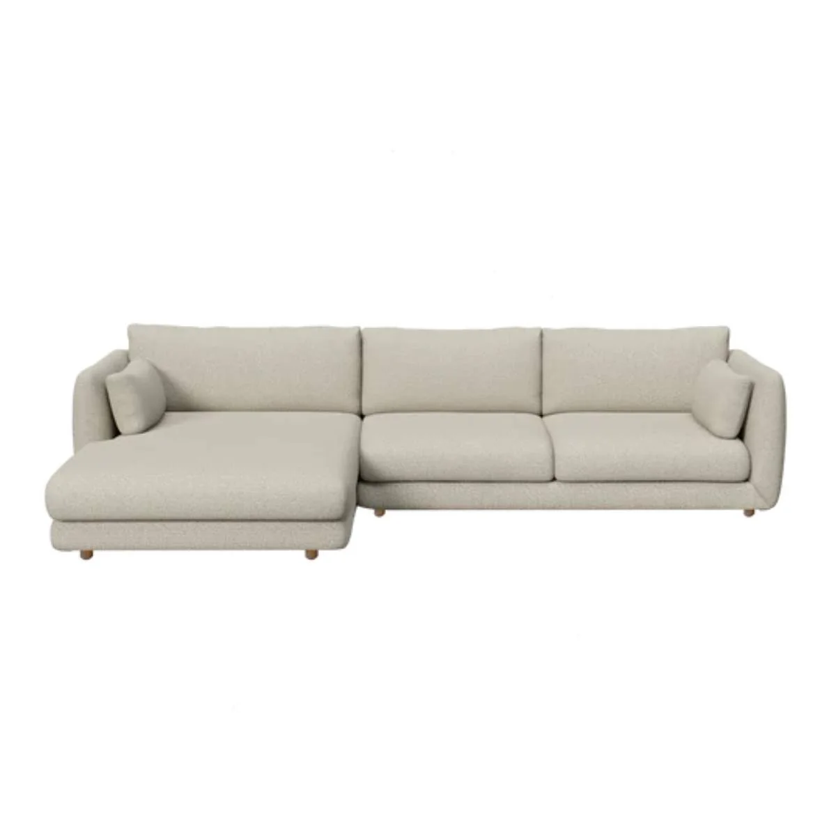 Cane-line Bloom 2-Seater Sofa With Chaise Longue, Right And Teak Legs - Image 5