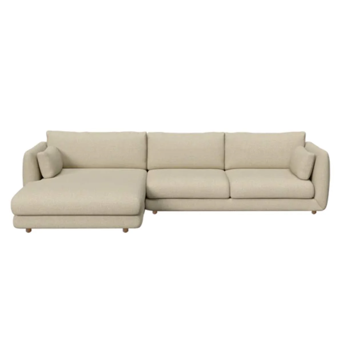 Cane-line Bloom 2-Seater Sofa With Chaise Longue, Right And Teak Legs - Image 6