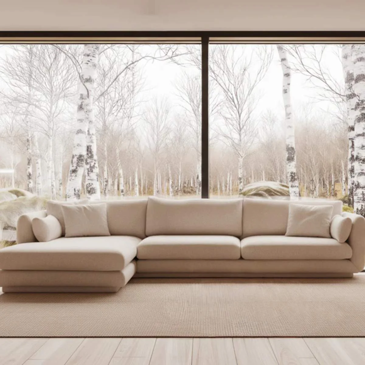 Cane-line Bloom 3-Seater Sofa With Chaise Longue, Right And Plinth - Image 8