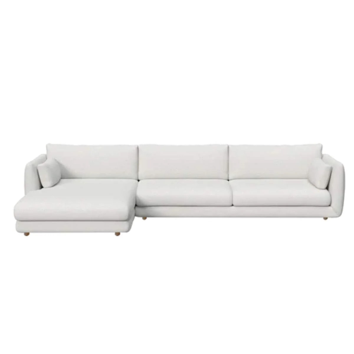 Cane-line Bloom 3-Seater Sofa With Chaise Longue, Right And Teak Legs - Image 4