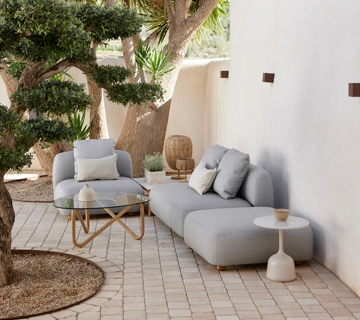 Cane-line Capture Outdoor Corner Sofa with Chaise Lounge - Image 6