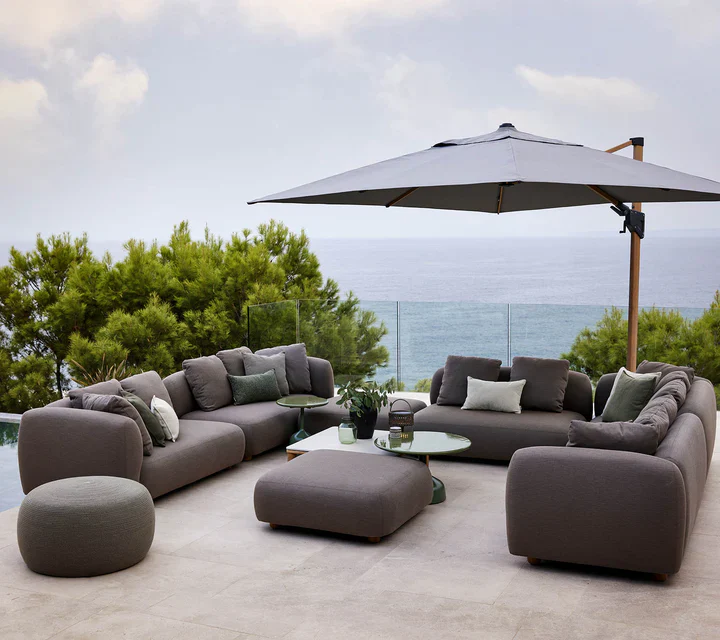 Cane-line Capture Outdoor Corner Sofa with Table & Chaise Longue - Image 6