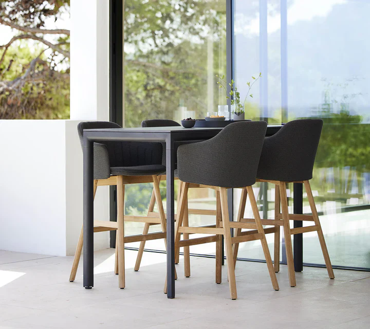 Cane-line Choice Bar Chair with Sled Base Indoor - Image 3