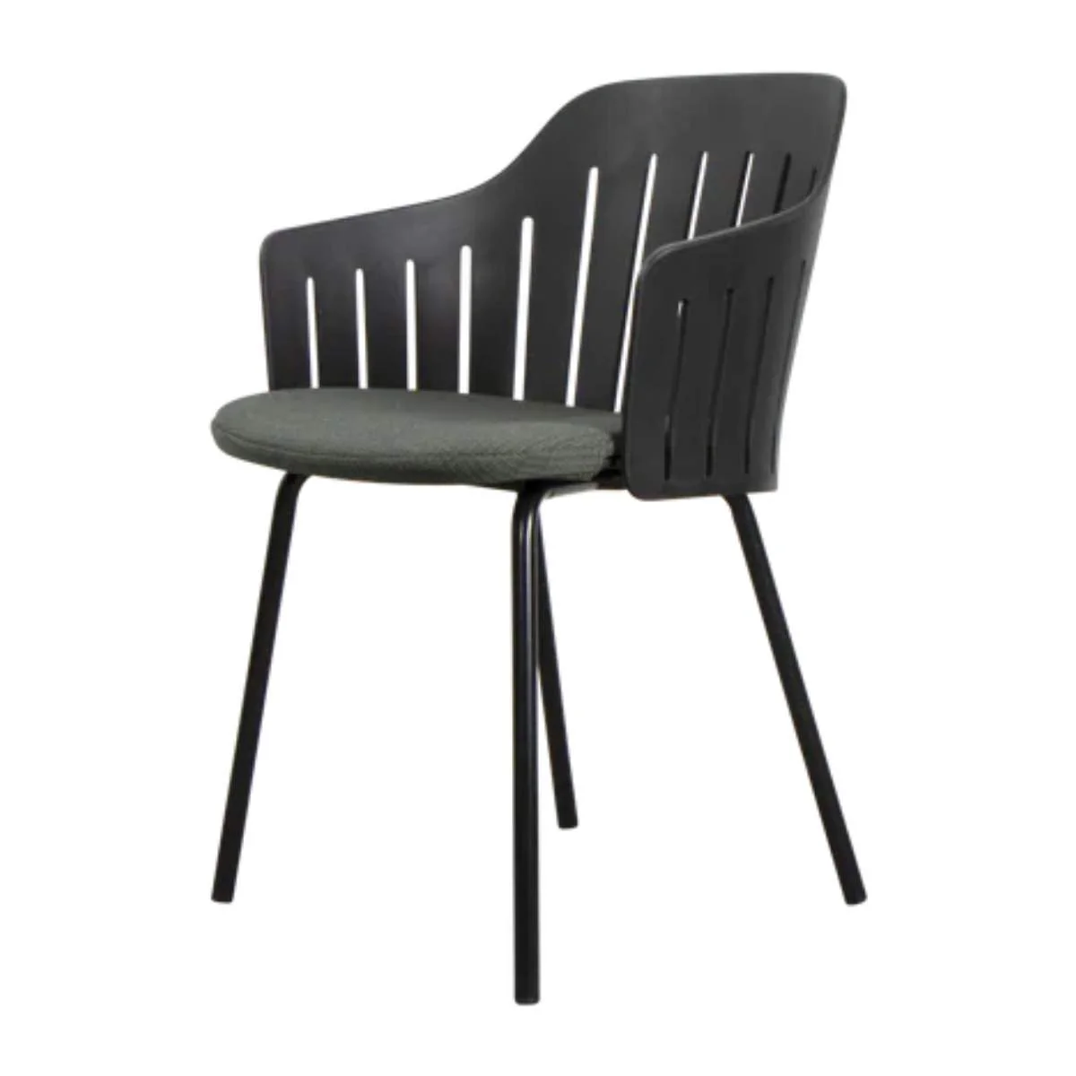 Cane-line Choice Chair Black and Dark Green - Image 3