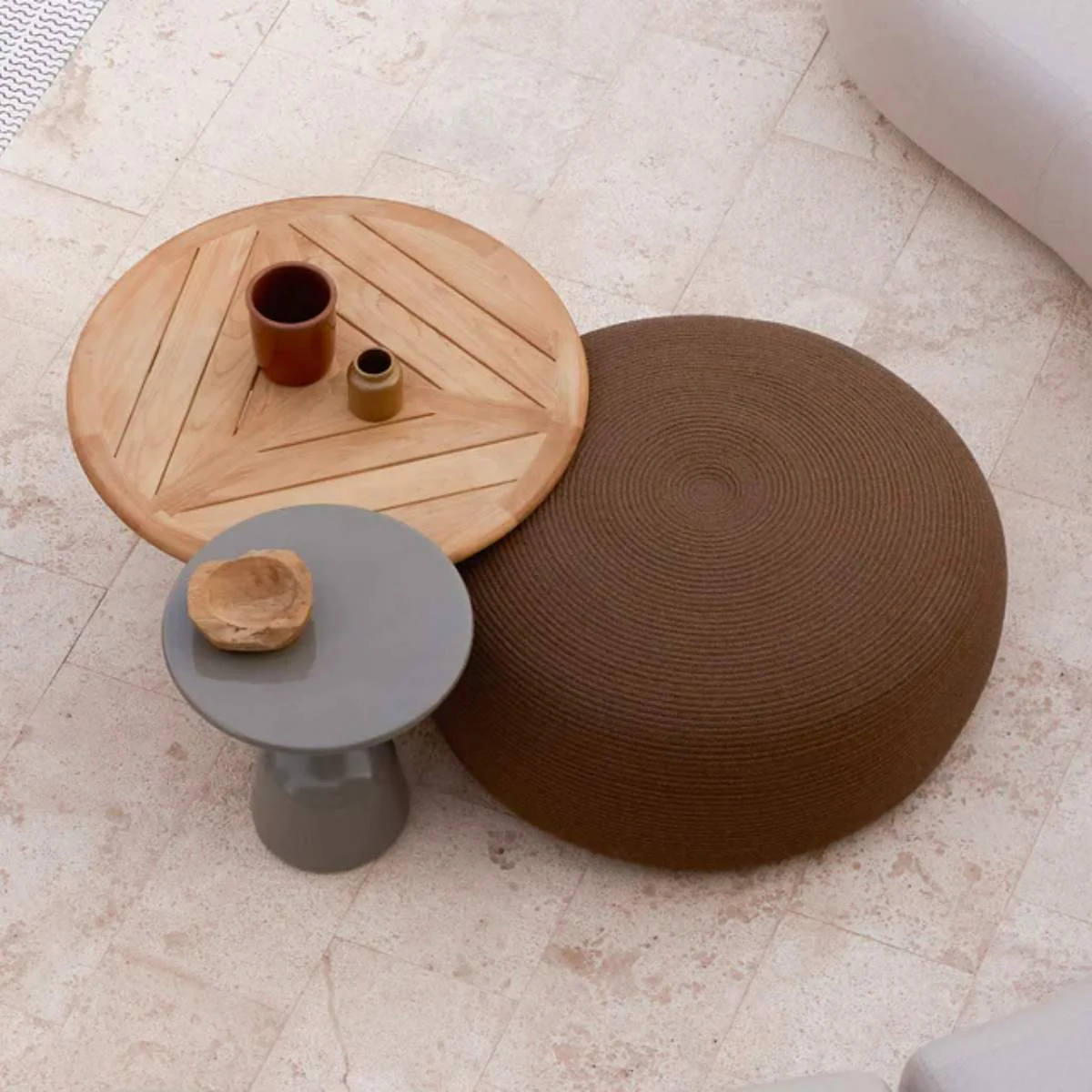 Cane-line Circle Footstool Extra Large - Image 5