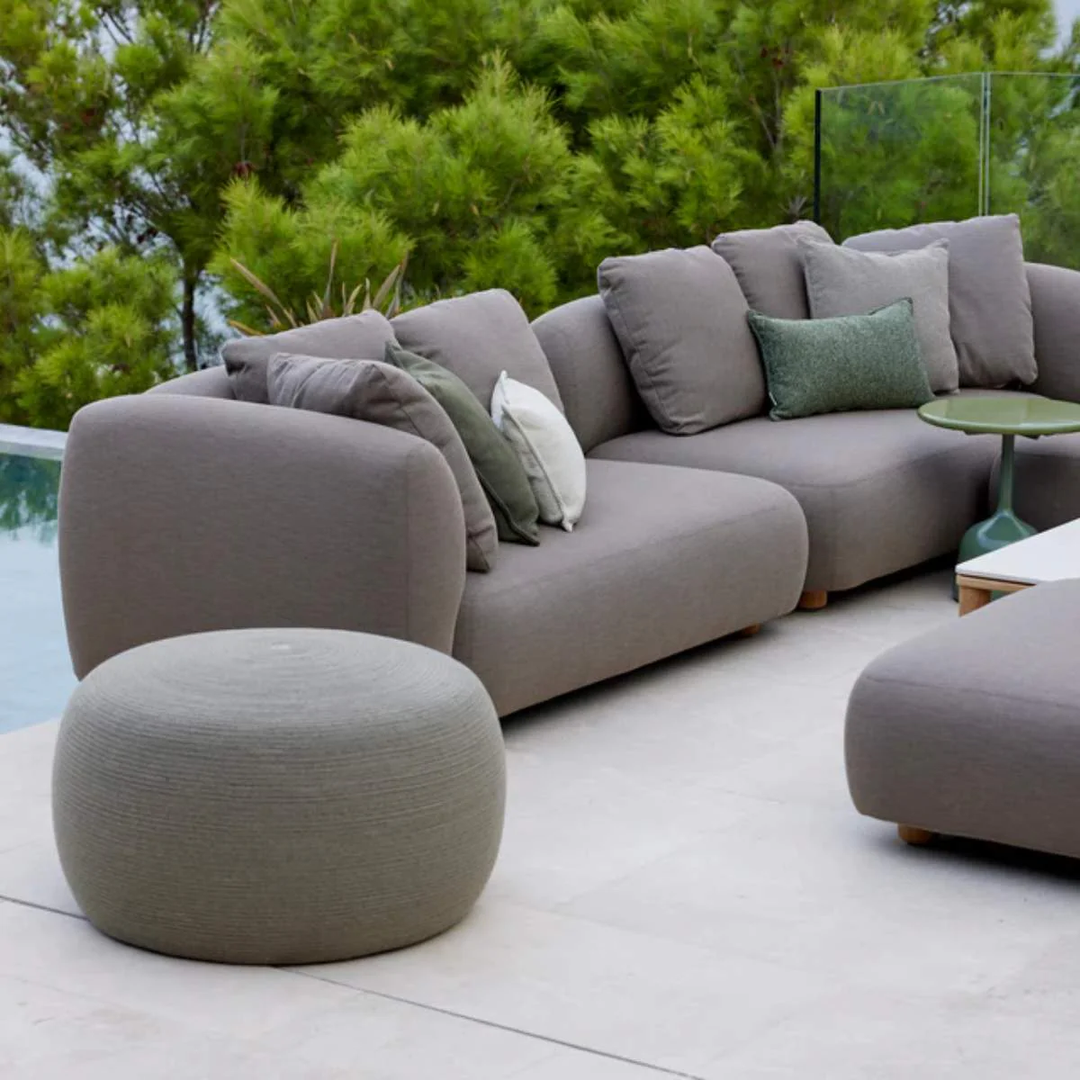 Cane-line Circle Footstool Large - Image 12