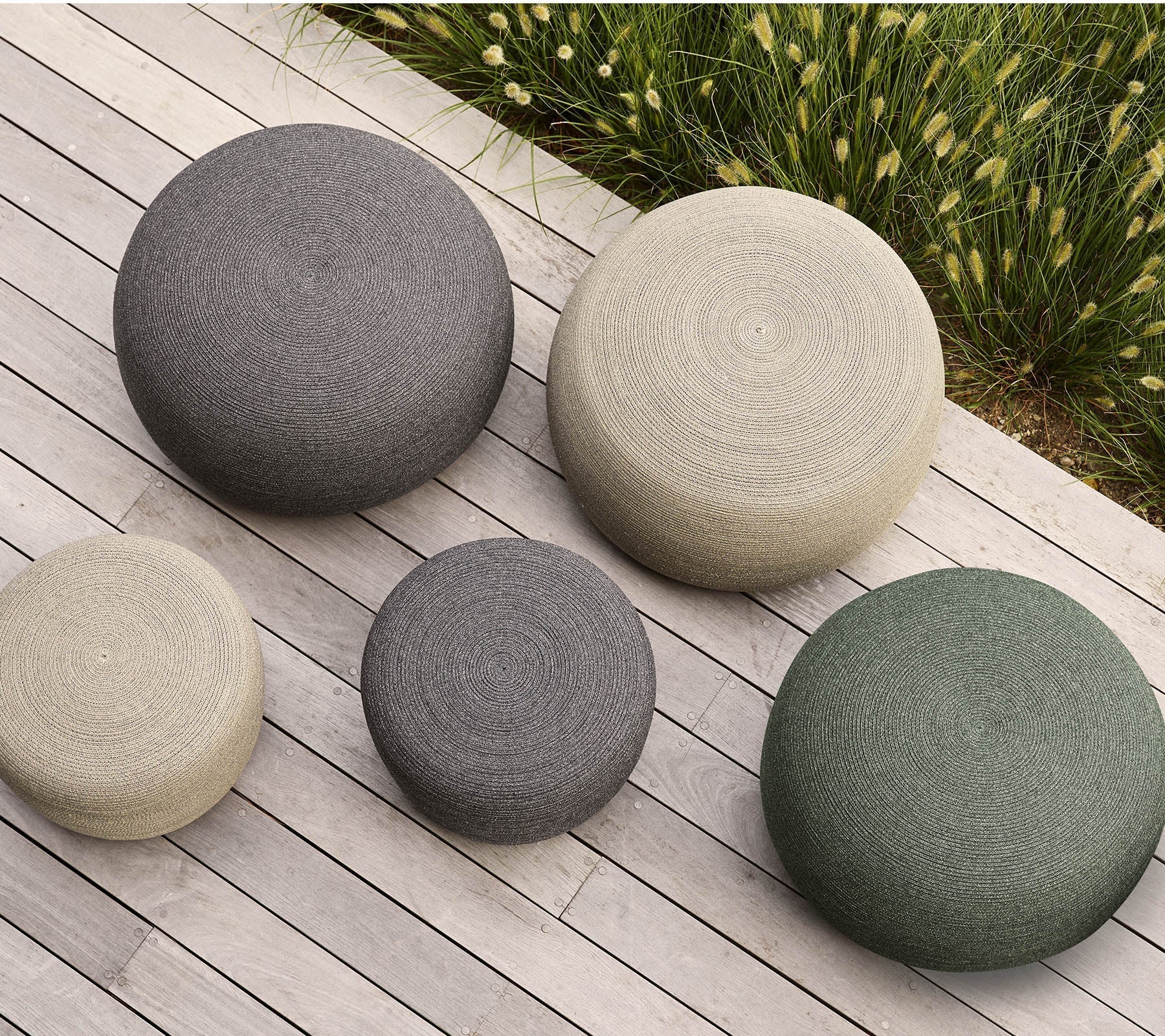 Cane-line Circle Footstool Large, Round - Image 4