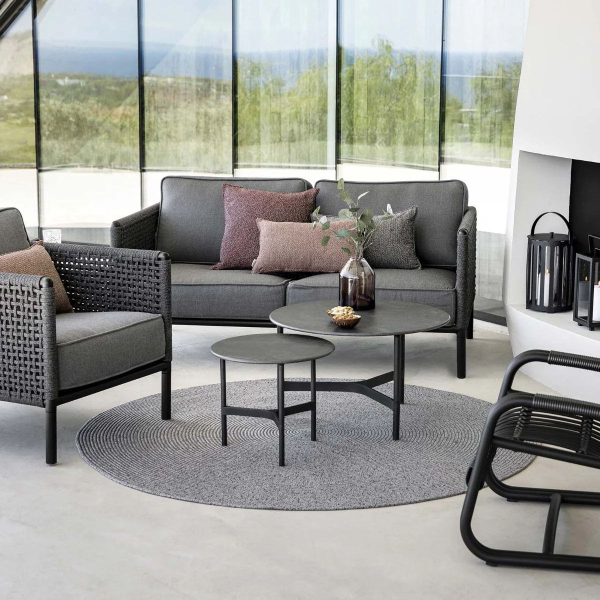 Cane-line Circle Rug 140cm Indoor/Outdoor - Image 5