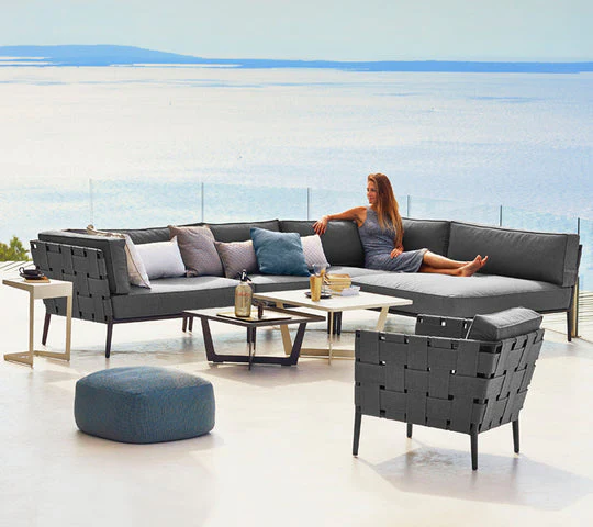 Cane-line Conic 1 Outdoor Corner Sofa Set - Image 4