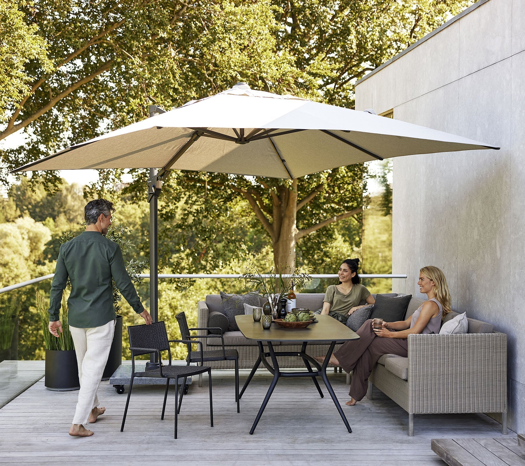 Cane-line Connect Dining Lounge 2-Seater Sofa Left Module - Image 2
