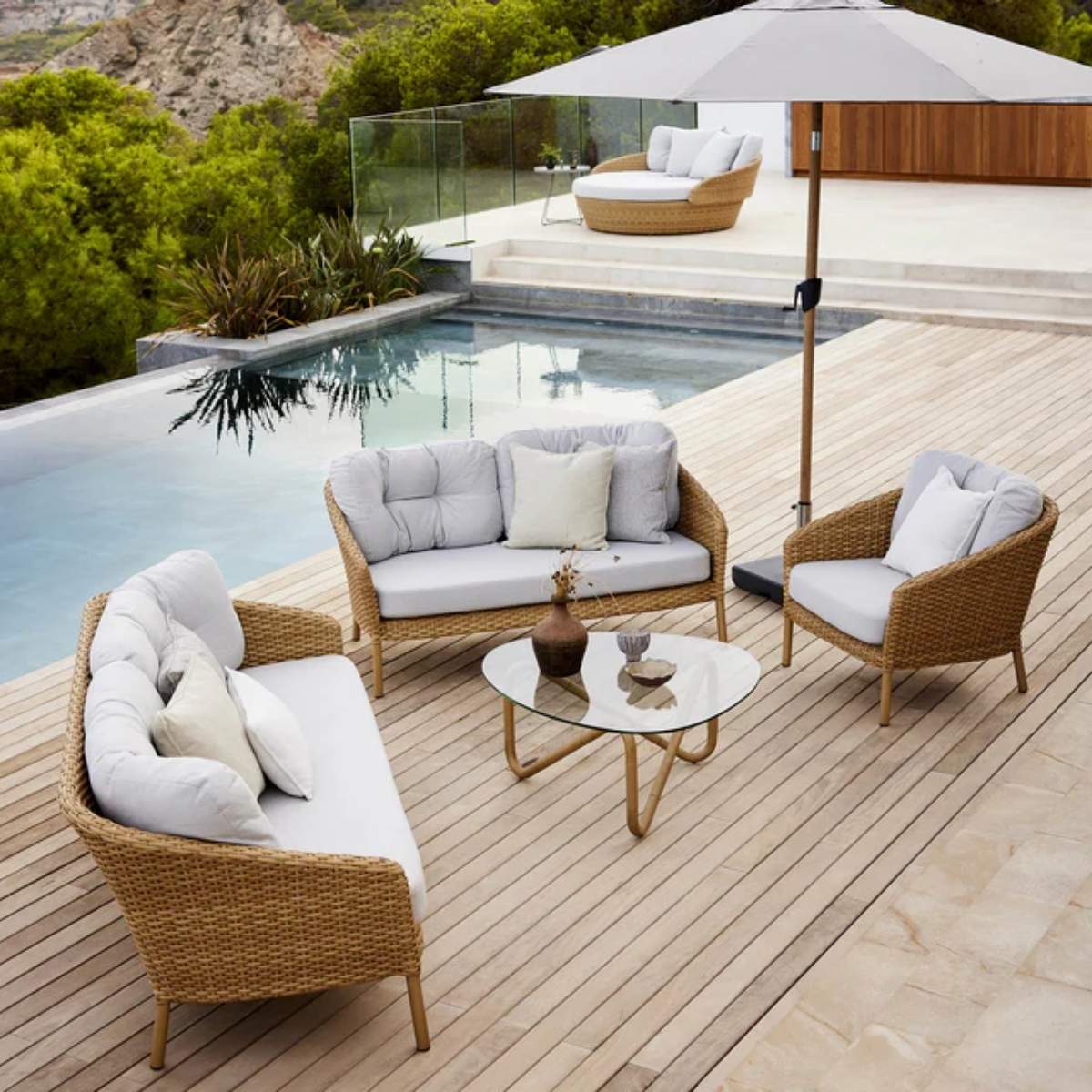 Cane-line Cushion Set, Ocean Large Lounge Chair - Image 5