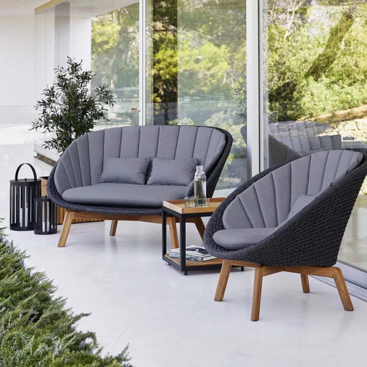 Cane-line Cushion Set, Peacock Lounge Chair/ Rocking Chair - Image 11