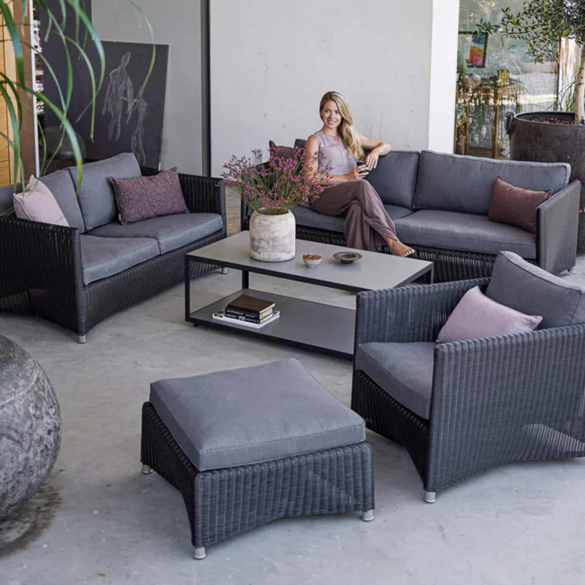Cane-line Diamond 3-Seater Sofa - Image 7