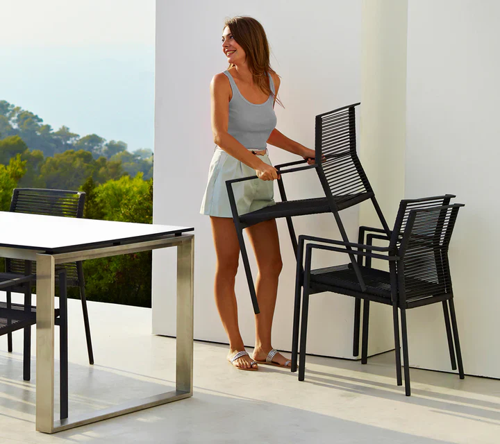 Cane-line Edge Armchair, Stackable - Image 7