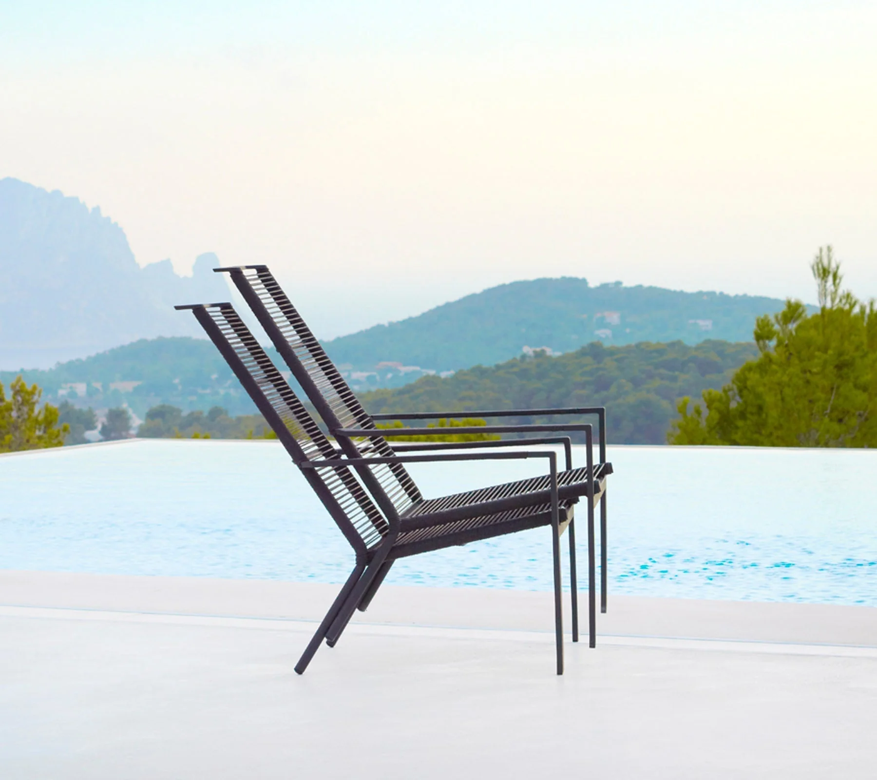 Cane-line Edge Highback Chair, Stackable - Image 4