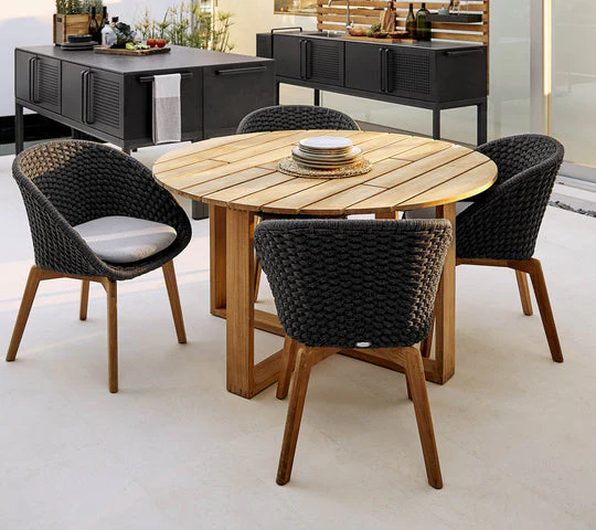 Cane-line Endless Dining Table, Dia. 130cm - Image 3
