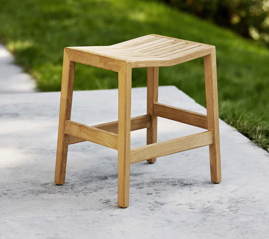 Cane-line Flip Stool, Stackable - Image 3