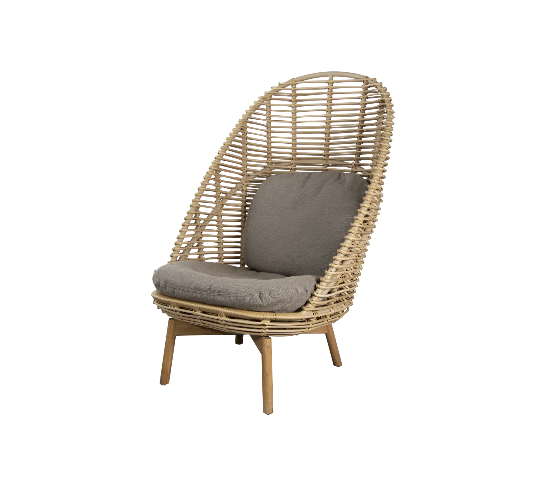 Cane-line Hive Highback Chair with Teak Legs
