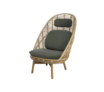 Cane-line Hive Highback Chair with Teak Legs - Image 3