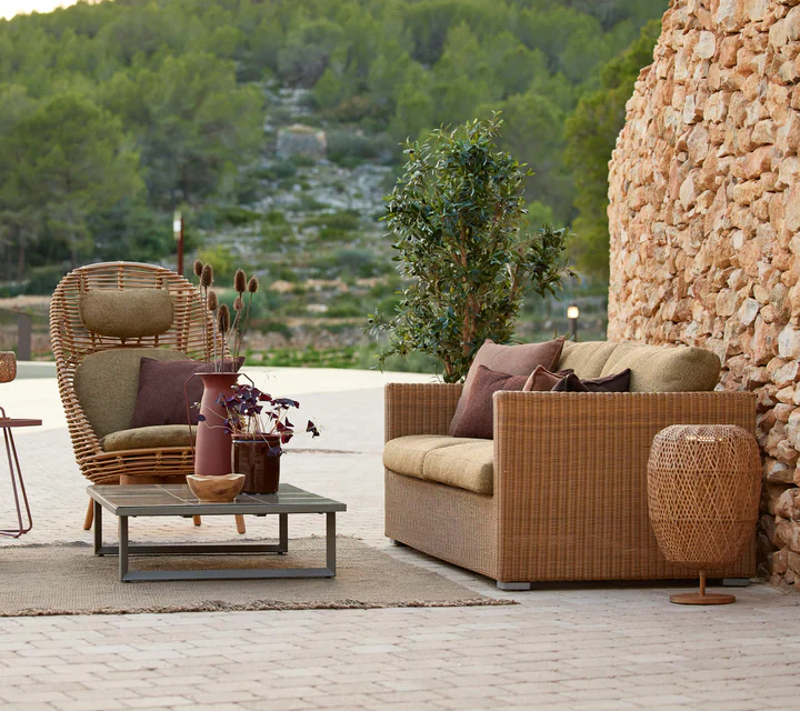 Cane-line Hive Highback Chair with Teak Legs - Image 6