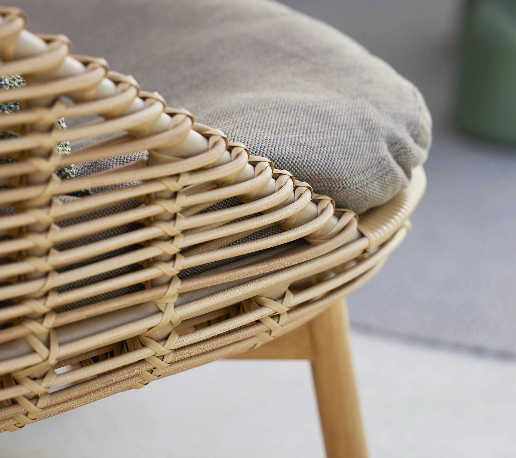Cane-line Hive Highback Chair with Teak Legs - Image 7