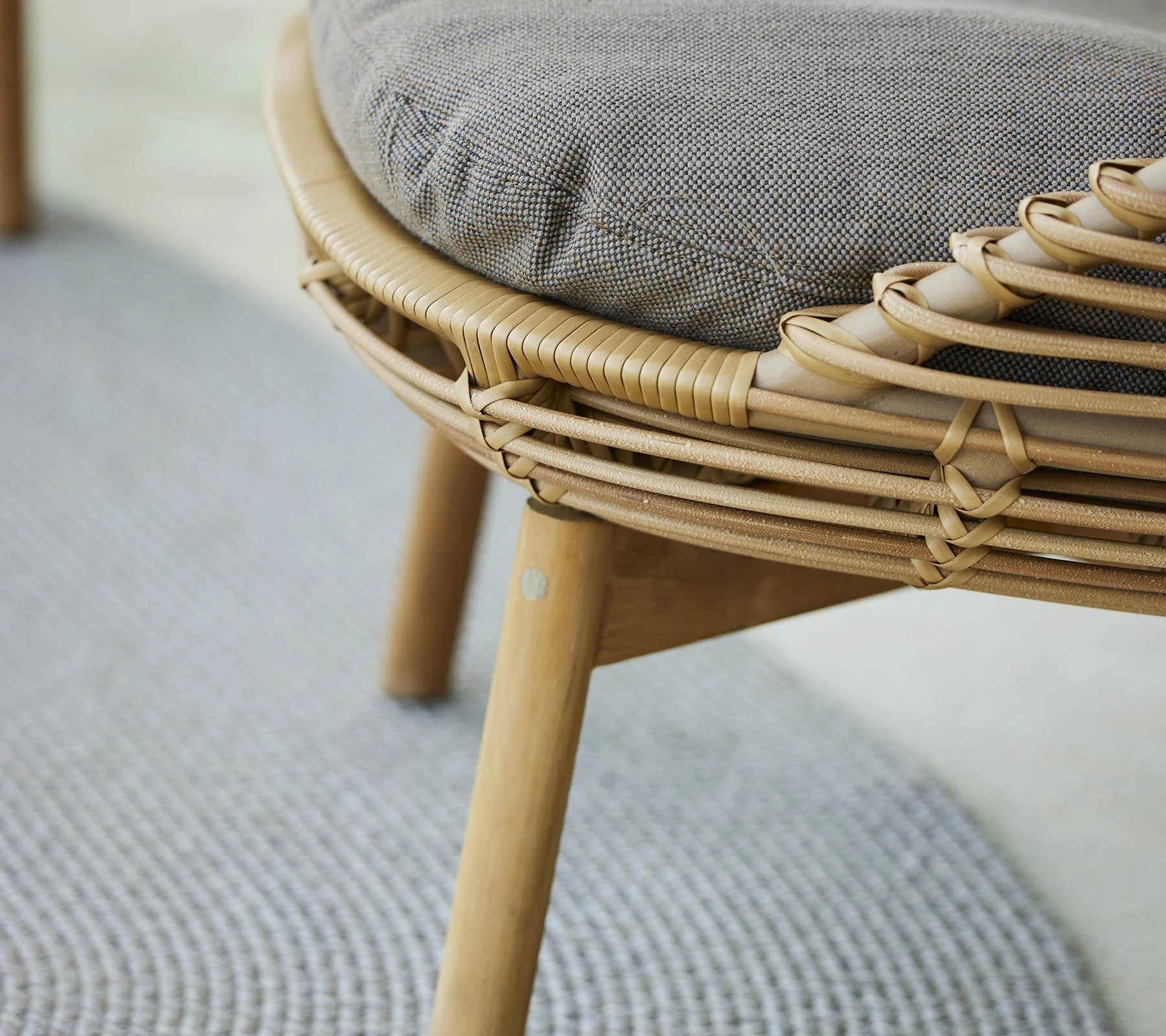 Cane-line Hive Highback Chair with Teak Legs - Image 8