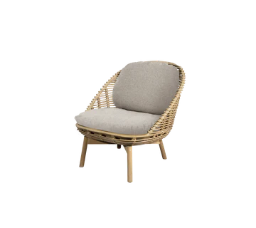 Cane-line Hive Lounge Chair with Teak Legs - Image 12