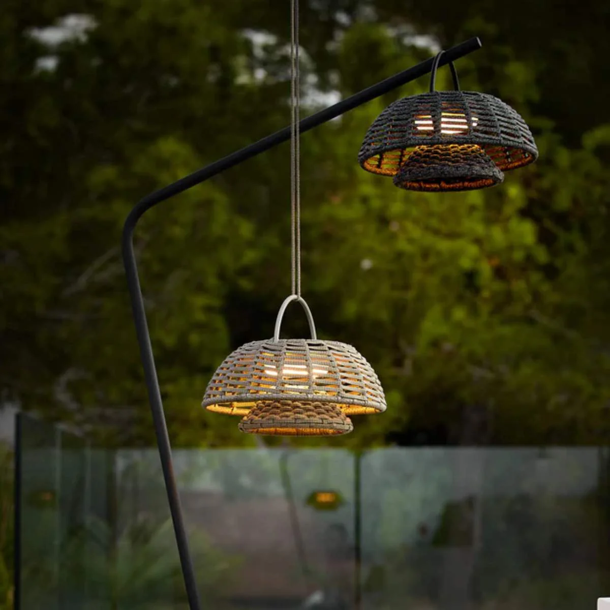 Cane-line Illusion Lamp, Hanging / Illusion Lamp w/ Stand - Image 12
