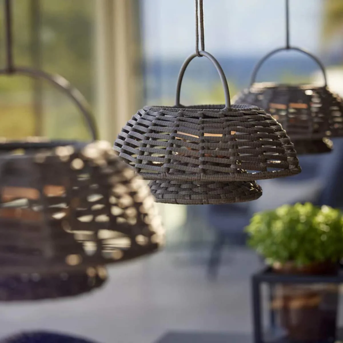 Cane-line Illusion Lamp, Hanging / Illusion Lamp w/ Stand - Image 8