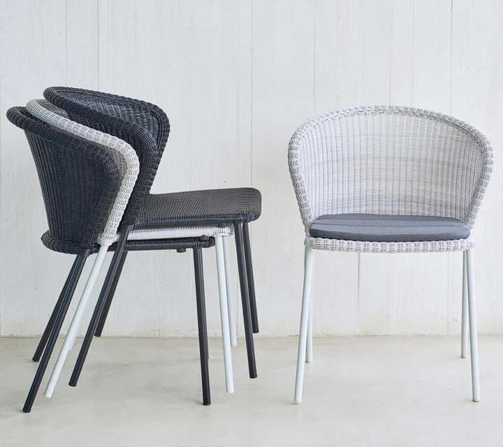 Cane-line Lean Chair, Stackable - Image 4
