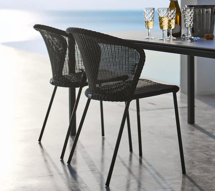 Cane-line Lean Chair, Stackable - Image 9