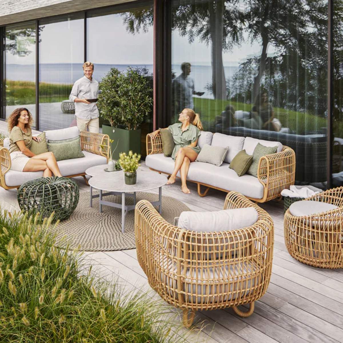 Cane-line Nest 3-Seater Sofa - Image 4