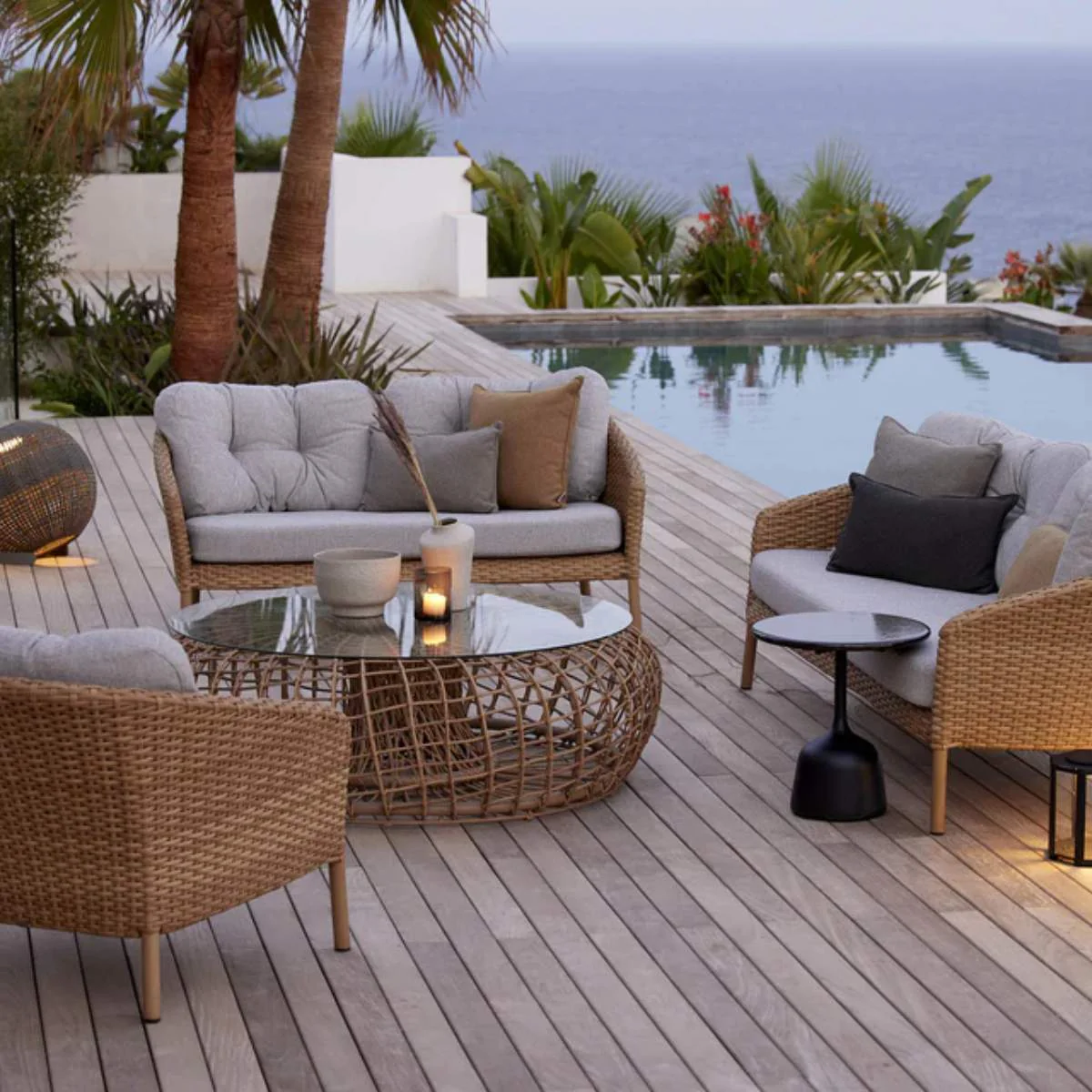 Cane-line Ocean Large 2-Seater Sofa, Cushion Set - Image 5