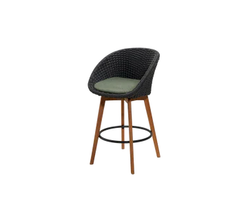 Cane-line Peacock Bar Chair with Teak Legs - Image 4