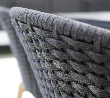 Cane-line Peacock Chair with Black Aluminium Legs - Image 2