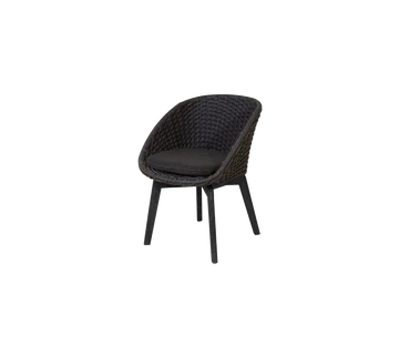 Cane-line Peacock Chair with Black Aluminium Legs - Image 5
