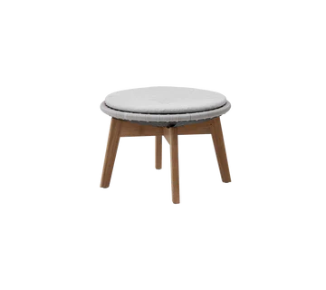 Cane-line Peacock Footstool/Side Table with Teak Legs - Image 10
