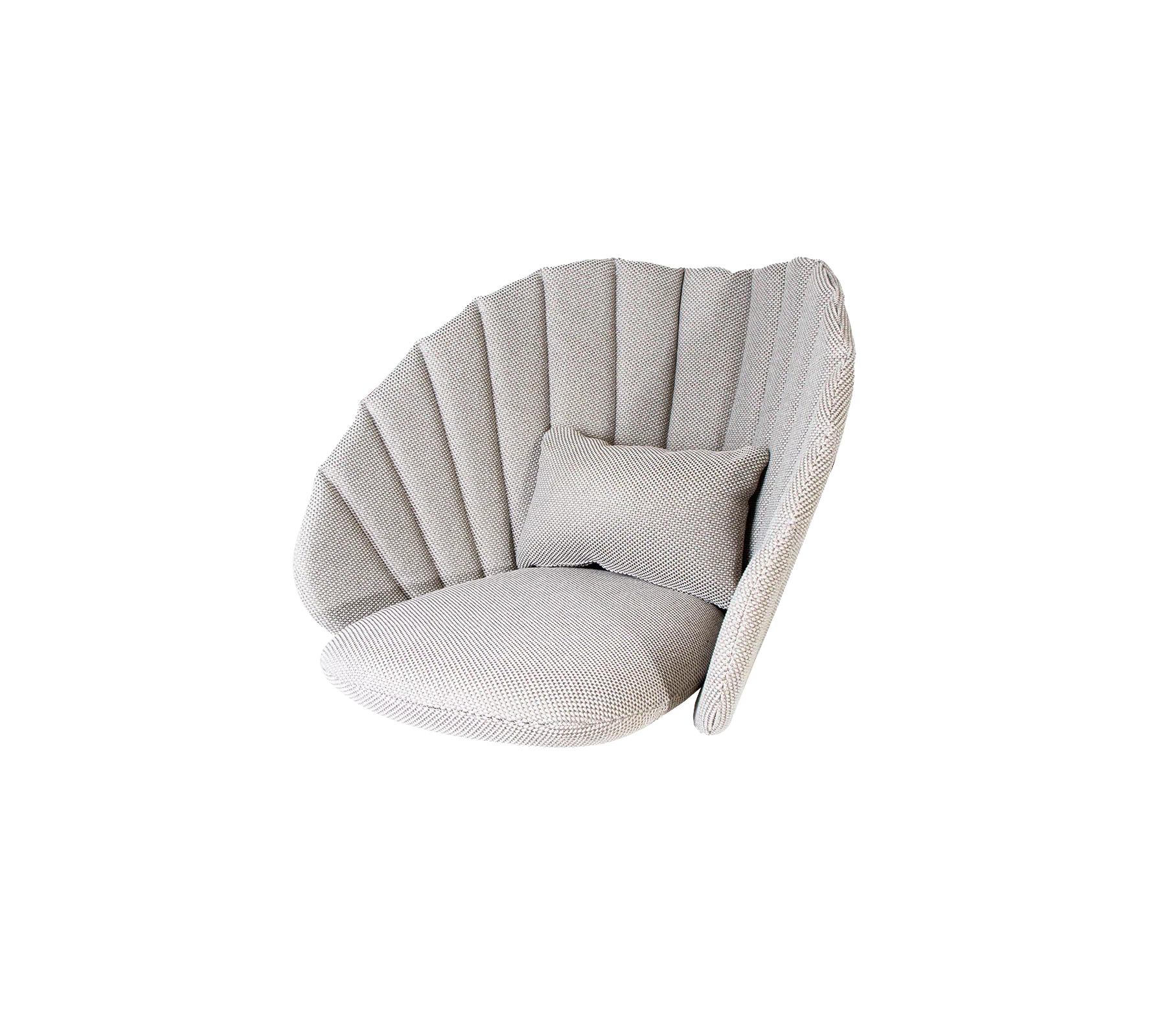 Cane-line Peacock Lounge Chair with Black Aluminium Legs - Image 12