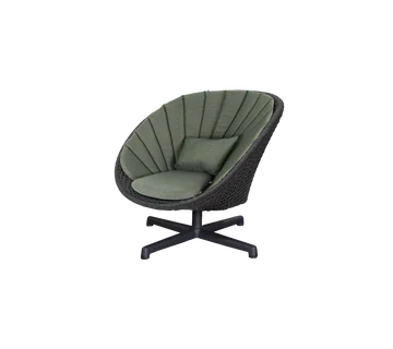 Cane-line Peacock Lounge Chair with Swivel Aluminium Base - Image 6