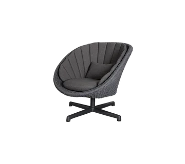 Cane-line Peacock Lounge Chair with Swivel Aluminium Base - Image 8
