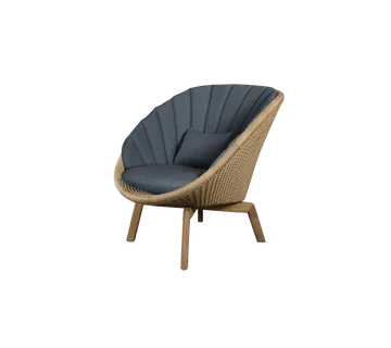 Cane-line Peacock Lounge Chair with Teak Legs - Image 10
