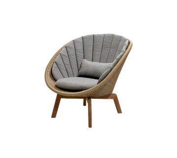 Cane-line Peacock Lounge Chair with Teak Legs - Image 14
