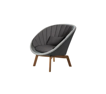 Cane-line Peacock Lounge Chair with Teak Legs - Image 16