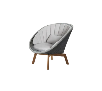 Cane-line Peacock Lounge Chair with Teak Legs - Image 17