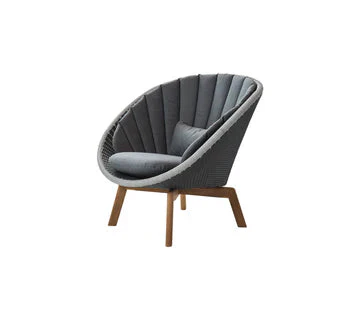 Cane-line Peacock Lounge Chair with Teak Legs - Image 18